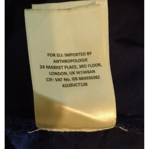 Floreat Anthropologie Embroidered Peasant Top 6 Boho Floral Lagenlook Pleats - Picture 10 of 10